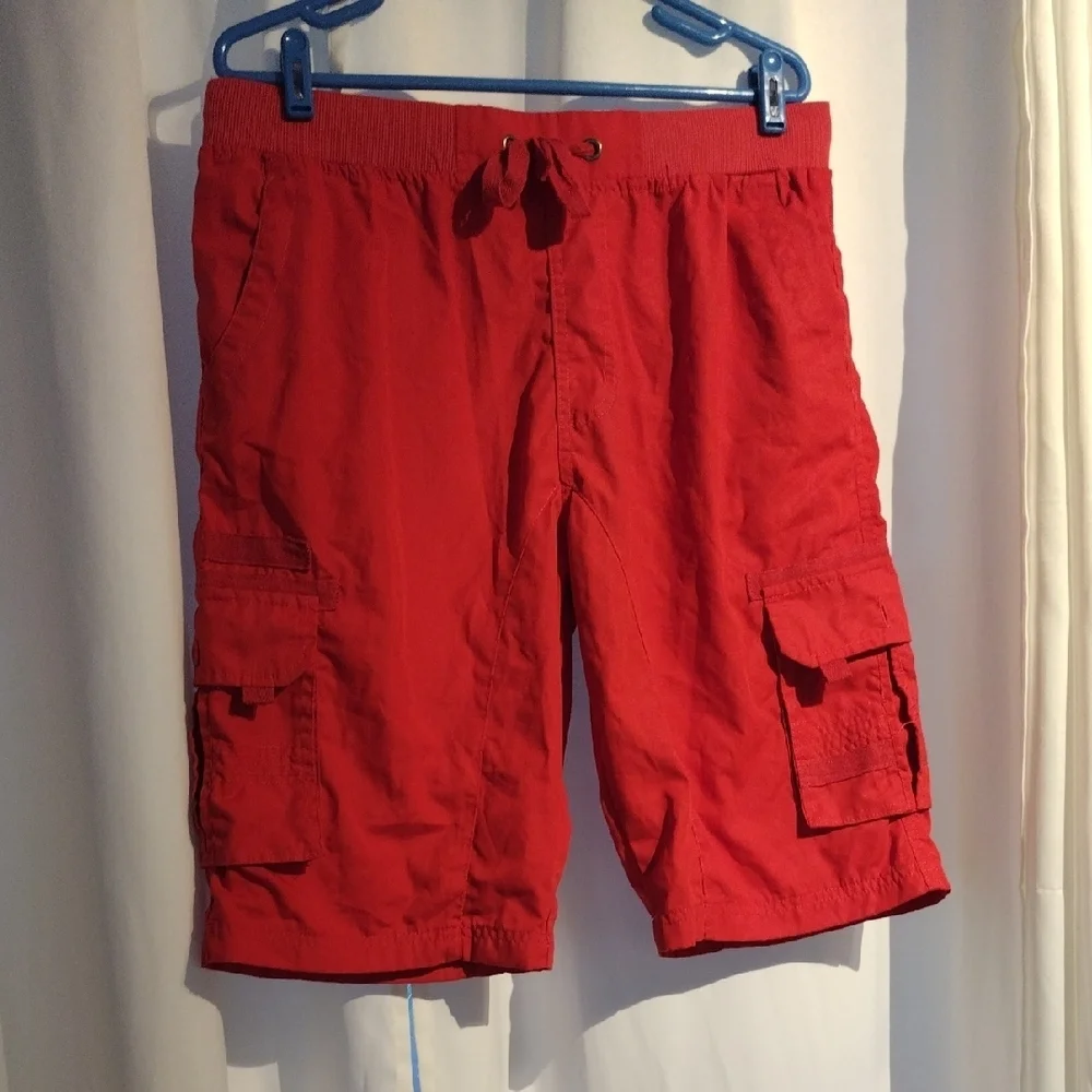 Phat Farm Red Cargo Shorts for Men - Picture 1 of 15
